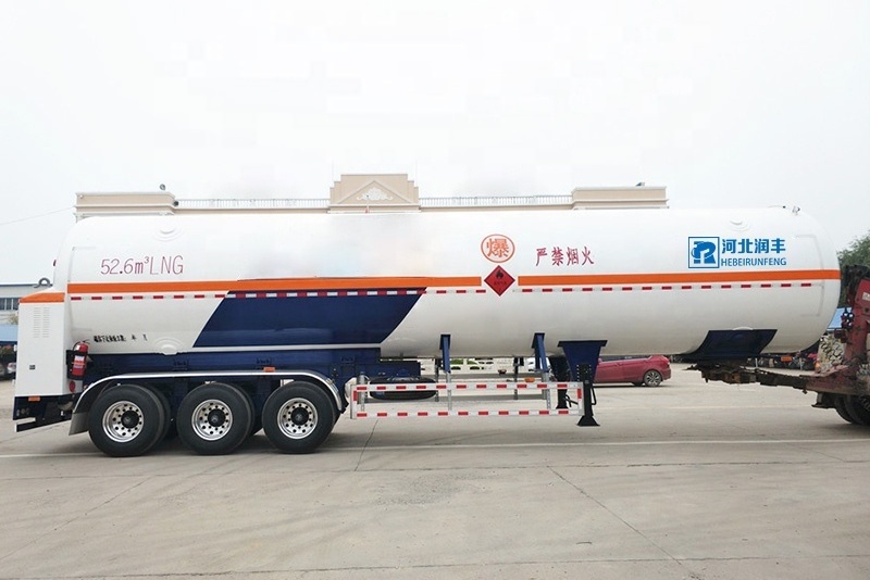 52.6m3 Semi-Trailer LNG Transport Tank for Chemical Storage Equipment