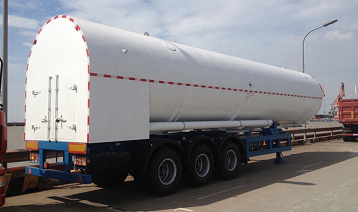 52.6m3 Semi-Trailer LNG Transport Tank for Chemical Storage Equipment