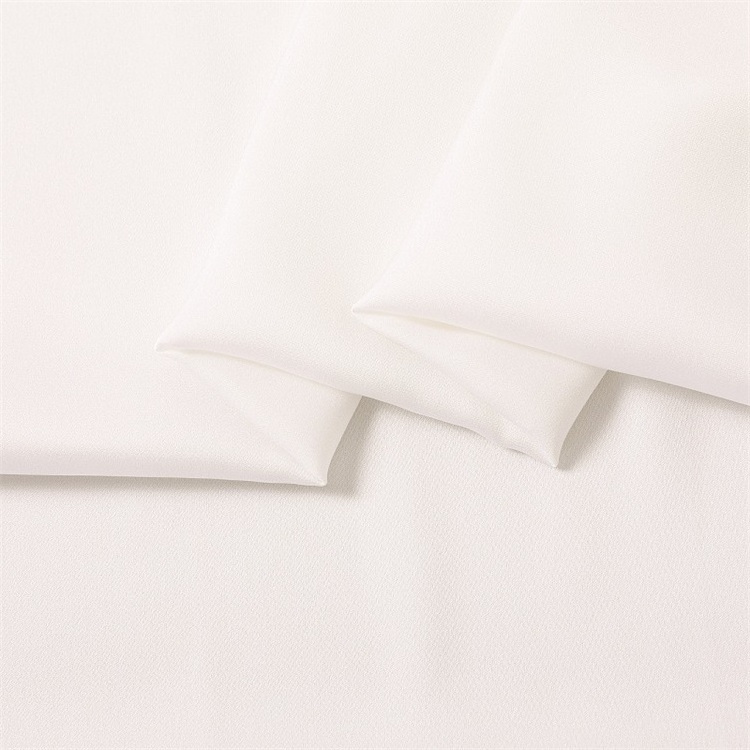 Hot Selling 140cm Width 19mm Plain Real Satin Silk Stretch Double GGT/Georgette Fabric For Shirt/Wide-legged Pants