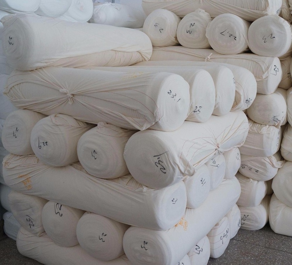 Blended white 60 cotton 40 polyester fabric for make bedding sets