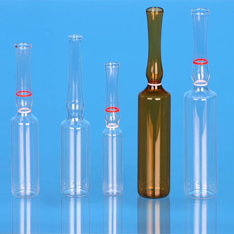 Wholesale cheap OEM  Glass ampoule bottle 1ml 2ml 5ml 10 ml Ampoules Glass Vial amber ISO certified glass ampoule