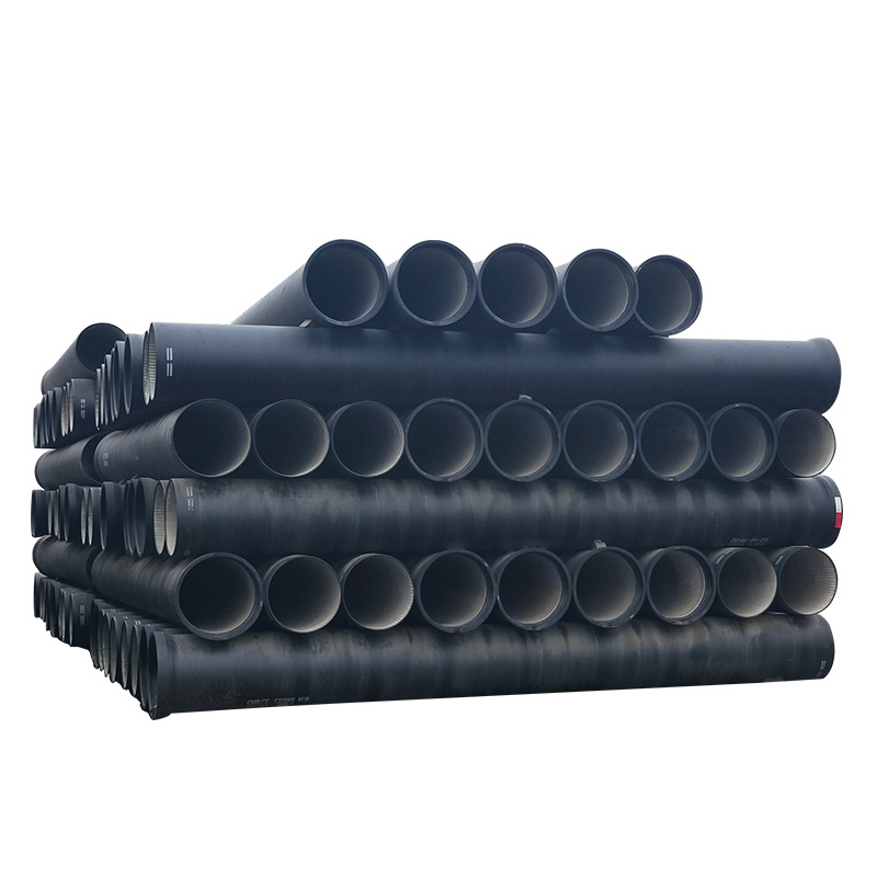 China factory direct sales ISO2531 En545 En598 C25 C30 C40 K9 dn150 dn200 dn250 dn300 dn400 dn500 dn600 Ductile cast Iron Pipes