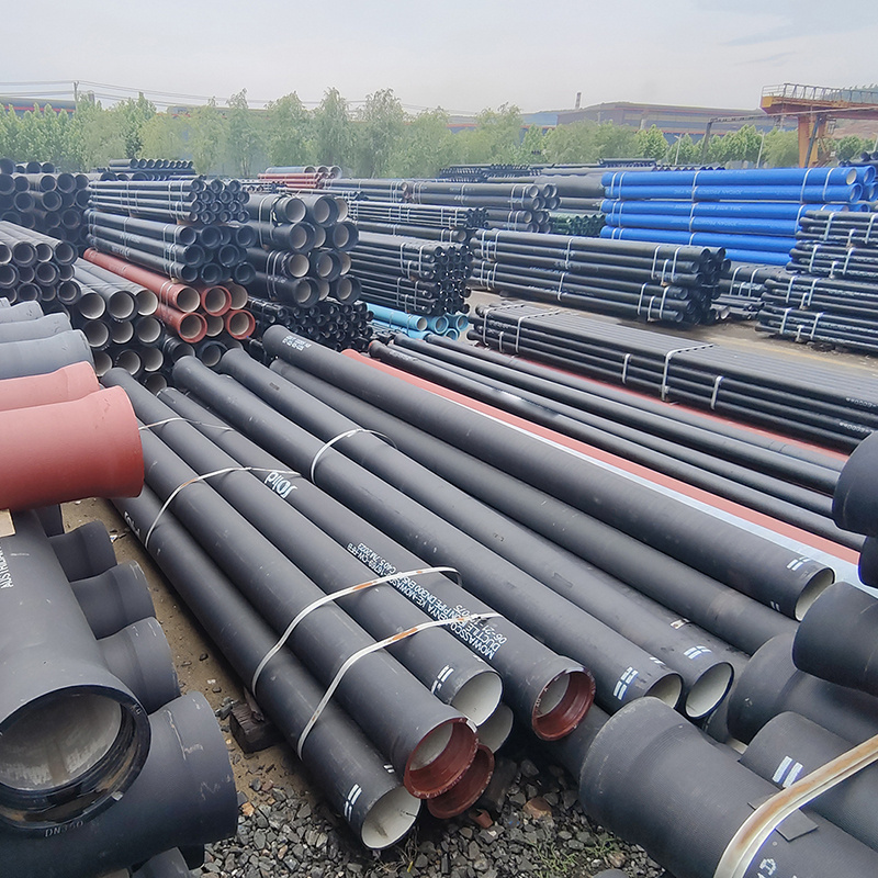 China factory direct sales ISO2531 En545 En598 C25 C30 C40 K9 dn150 dn200 dn250 dn300 dn400 dn500 dn600 Ductile cast Iron Pipes