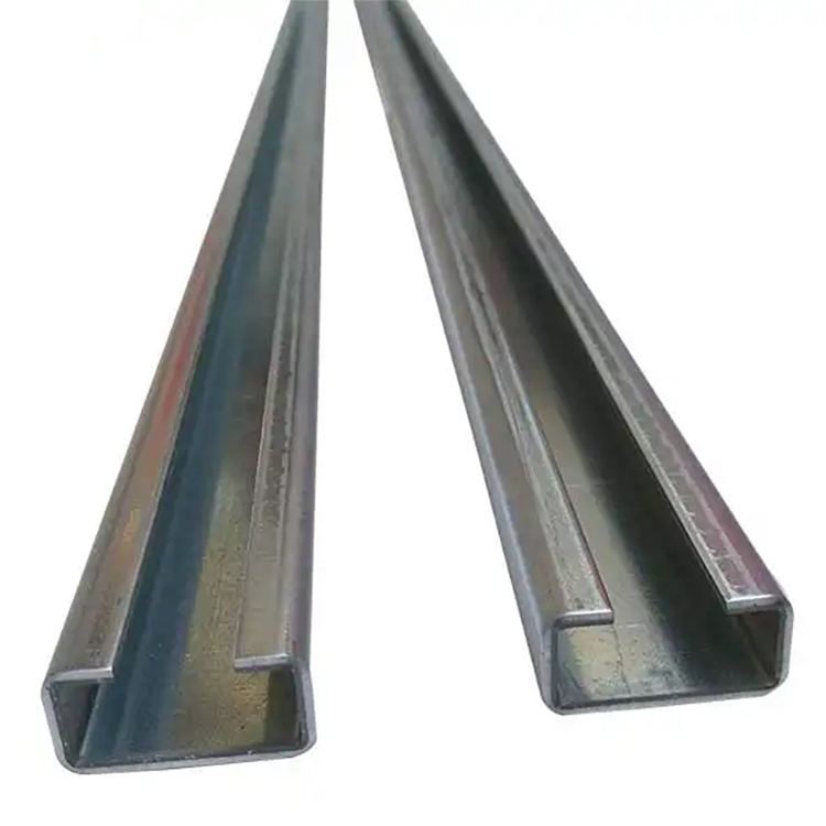 Q235B Q345b Profession Design Galvanized Slotted Unistrut C Type Metal Channel Steel Beams C Channel