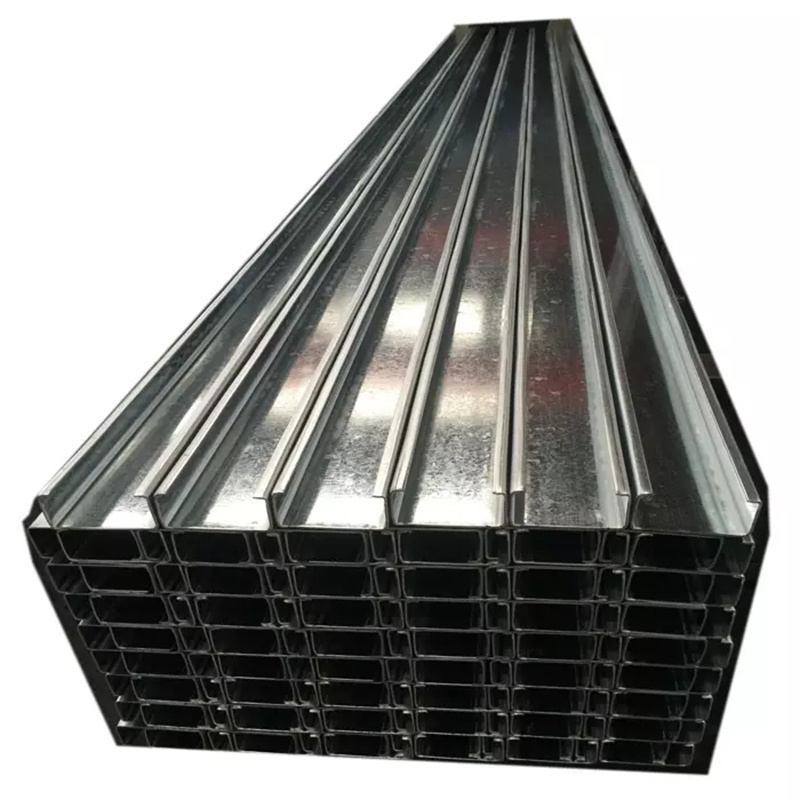 steel processing parts galvanized u beam steel U channel structural steel c channel C profile price Purlin