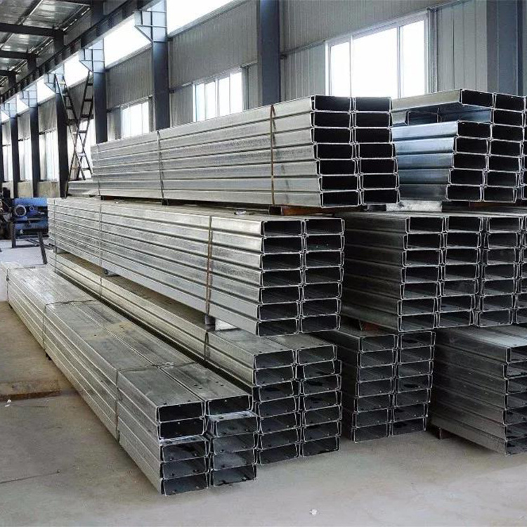 steel processing parts galvanized u beam steel U channel structural steel c channel C profile price Purlin