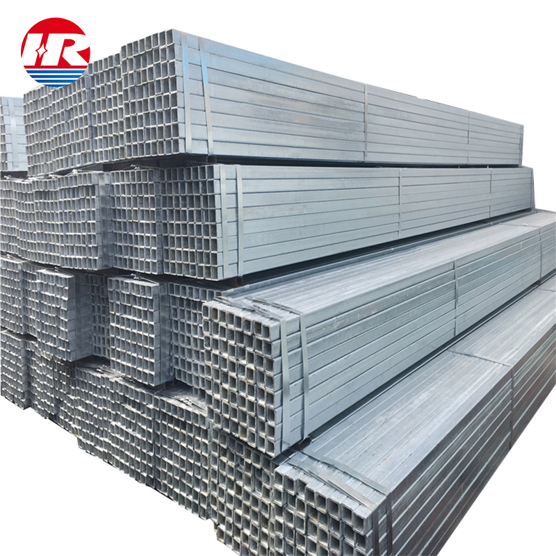 Hot sale 100*100 hot dip gi  square tube ASTM A500 grade rectangle galvanized steel pipe tube