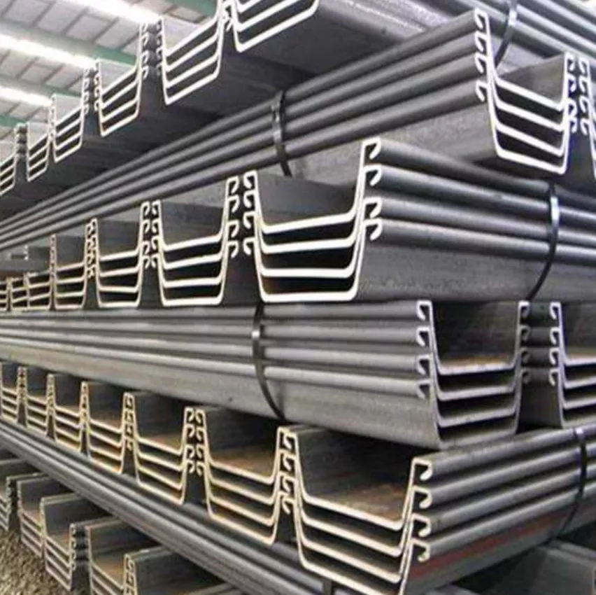 U Z type 2 4 retaining seawalls supplier no steel sheet Pile Larsen piling for water solution