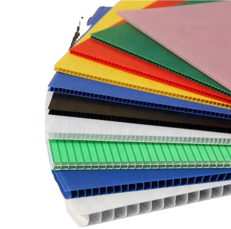 Excellent Pp Hollow Board Corrugated Plastic Danpla Sheet For Floor Protection Recycled Plastic Board