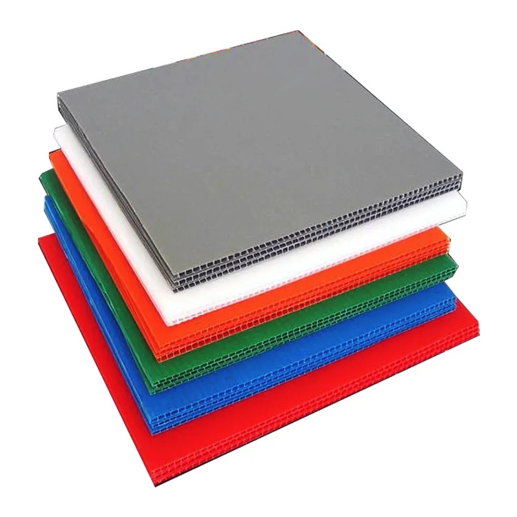 Waterproof Hollow Pp Plastic Plywood Fomwork Color Pp Hollow Sheets White Pp Honeycomb Panel Plastic Sheet