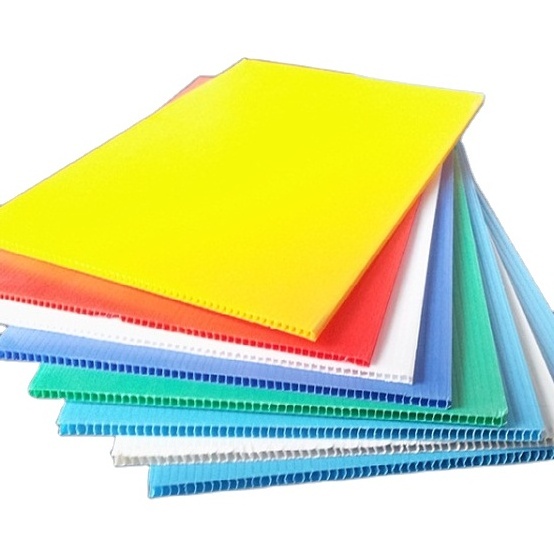 Wholesale Coroplast Plastic Corrugated Sheet Pp Hollow Board  Correx Folding Board pp hollow sheet