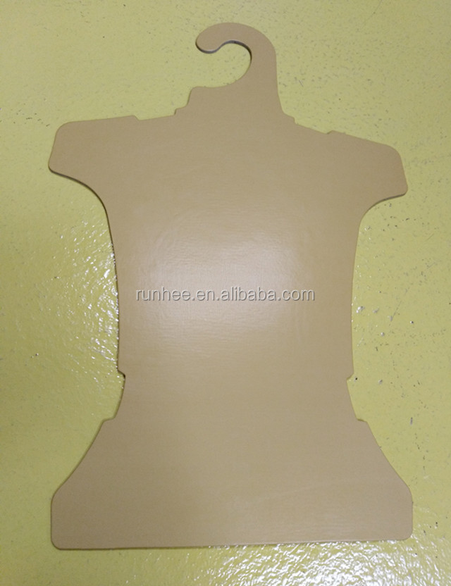 cheap price custom full body hanger / body form underwear Swimsuit paper cardboard hanger