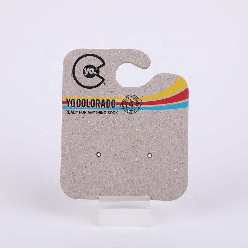 Customized sustainable paper packaging card hanger for Pet Accessories and dog rope leash