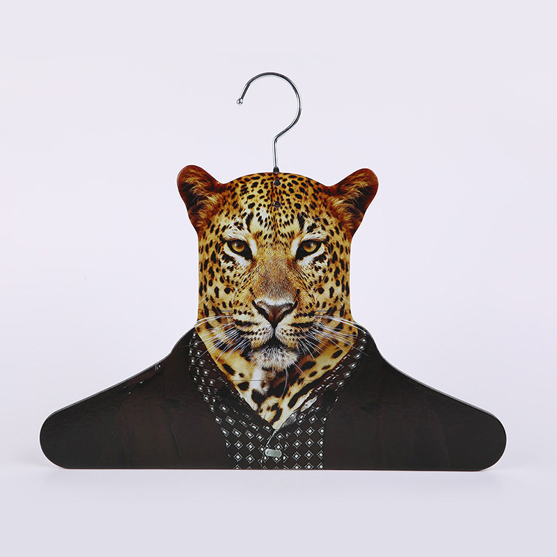 Cartoon hangers animal  design printing paper cardboard cat  hangers for clothes display