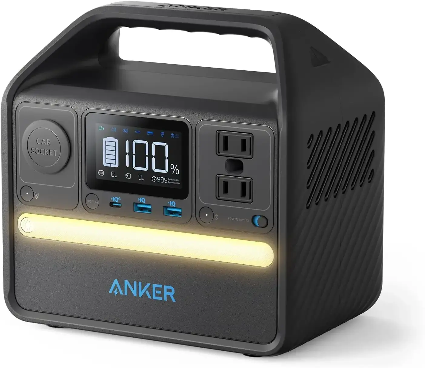 Anker 521 Portable Power Station  256Wh Solar Generator (Solar Panel Optional) with LiFePO4 Battery Pack  200W 6-Port Powerhouse