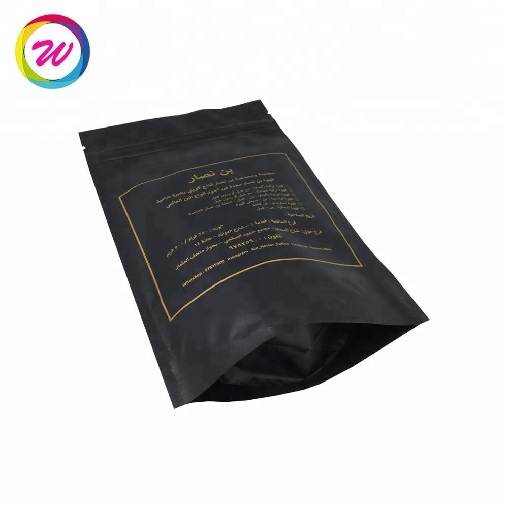 Stand up Pouch with Window Black Plastic Candy Packaging Food Package Candy Bag Gravure Printing Transparent Cake Packaging Bags