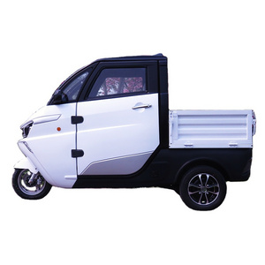 EEC L5E Approval 3KW 3 Wheel Electric Passenger Tricycle Mini Pickup Truck With Cabin