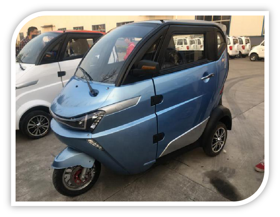 4 wheel electric car without driving licence cabin scooter L6E certification