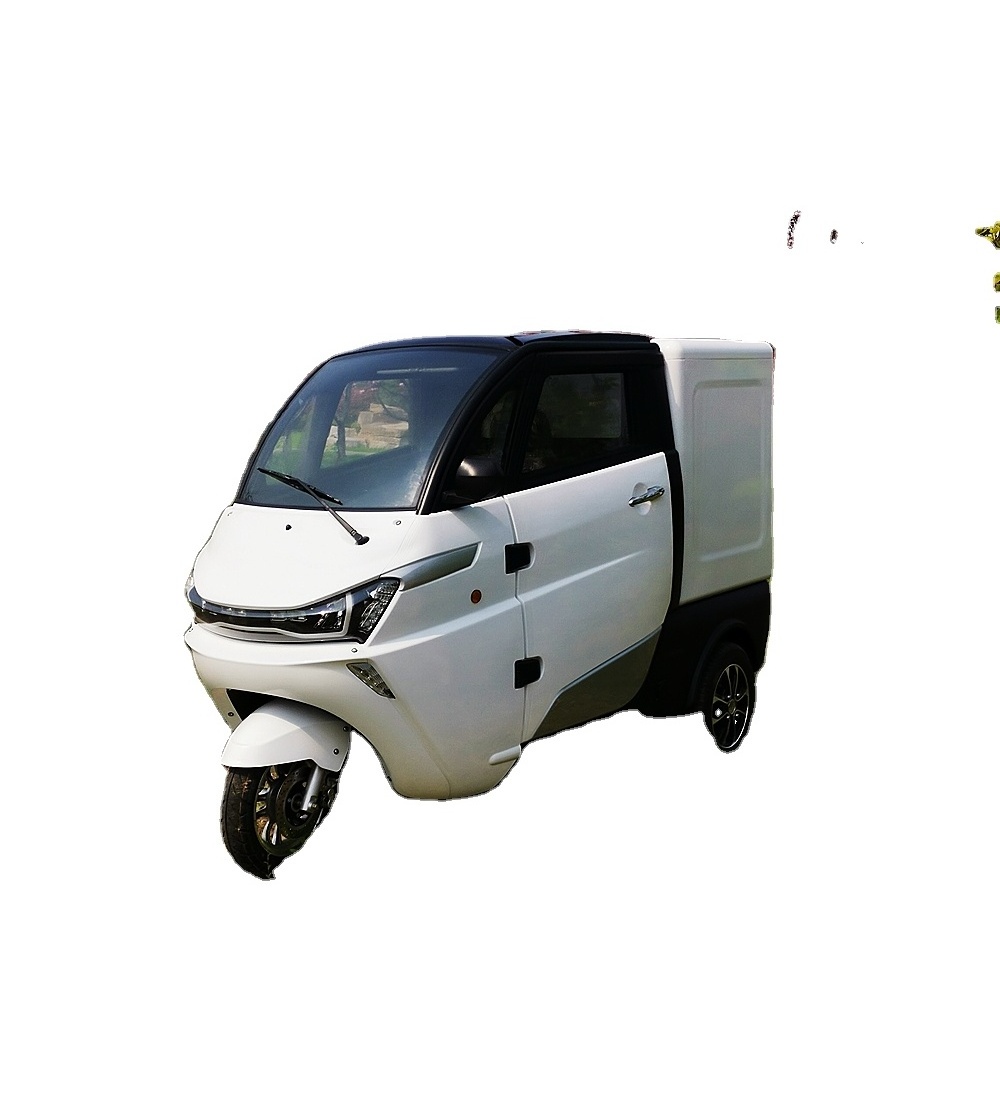 EEC L5E Approval 3KW 3 Wheel Electric Passenger Tricycle Mini Pickup Truck With Cabin