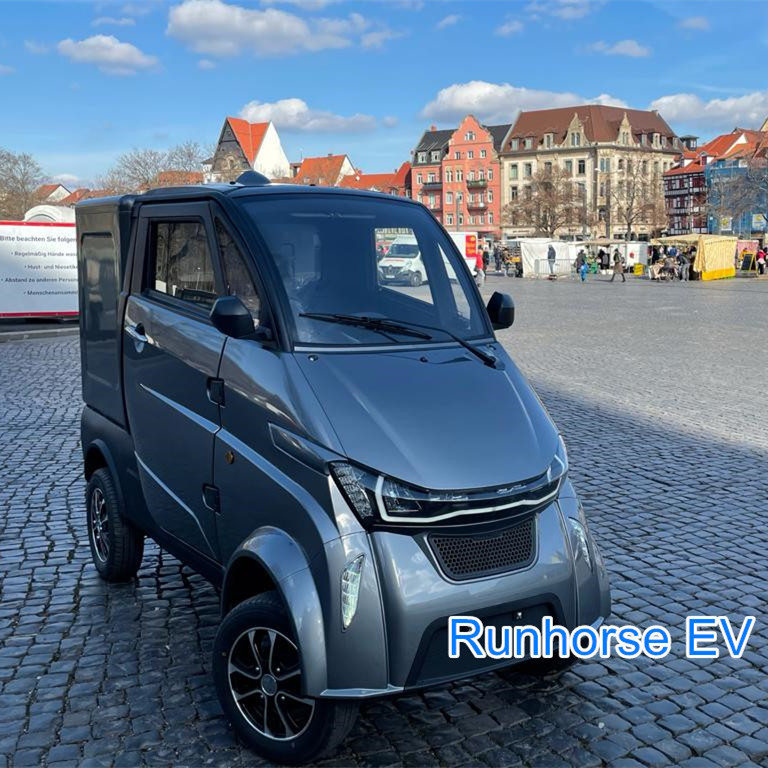 Small electric car L6e electric mini van with cooling cargo box for food delivery