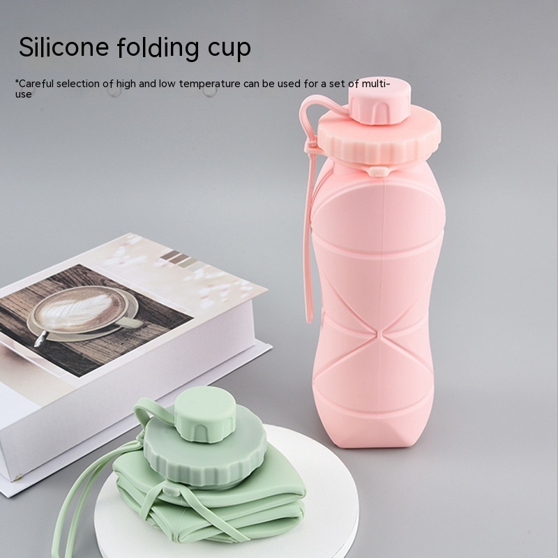 Silicone Collapsible On-the-go - Foldable Travel Cup For Hot and Cold Drinks-perfect for your Traveling Camping Hiking