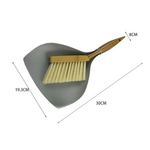 Wholesale Custom Home Wood Bamboo Sofa Carpet Cleaning Brush With Dustpan Set