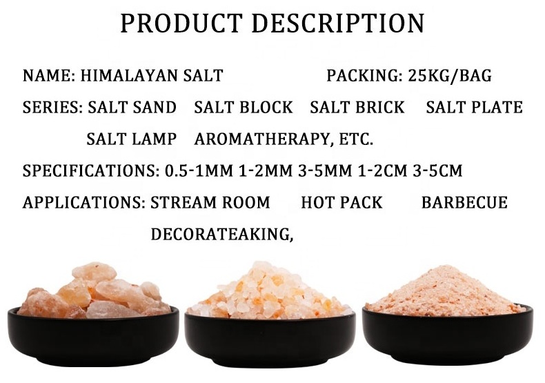 Pure Himalaya Salt Particles 3-5 CM Natural Decorative Diffusing Stone Rose Pink White Himalayan Salt Crystal For Aromatherapy