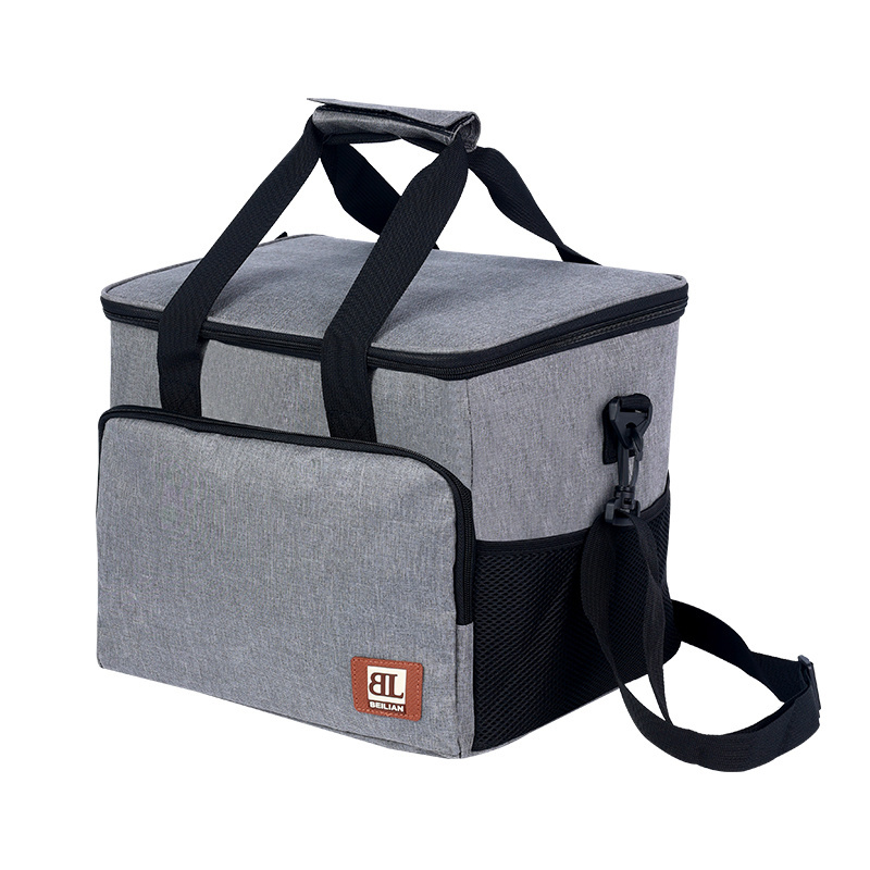 Ready stock insulated camping disposable cooler bag reusable thermal food picnic lunch bag with adjustable shoulder strap