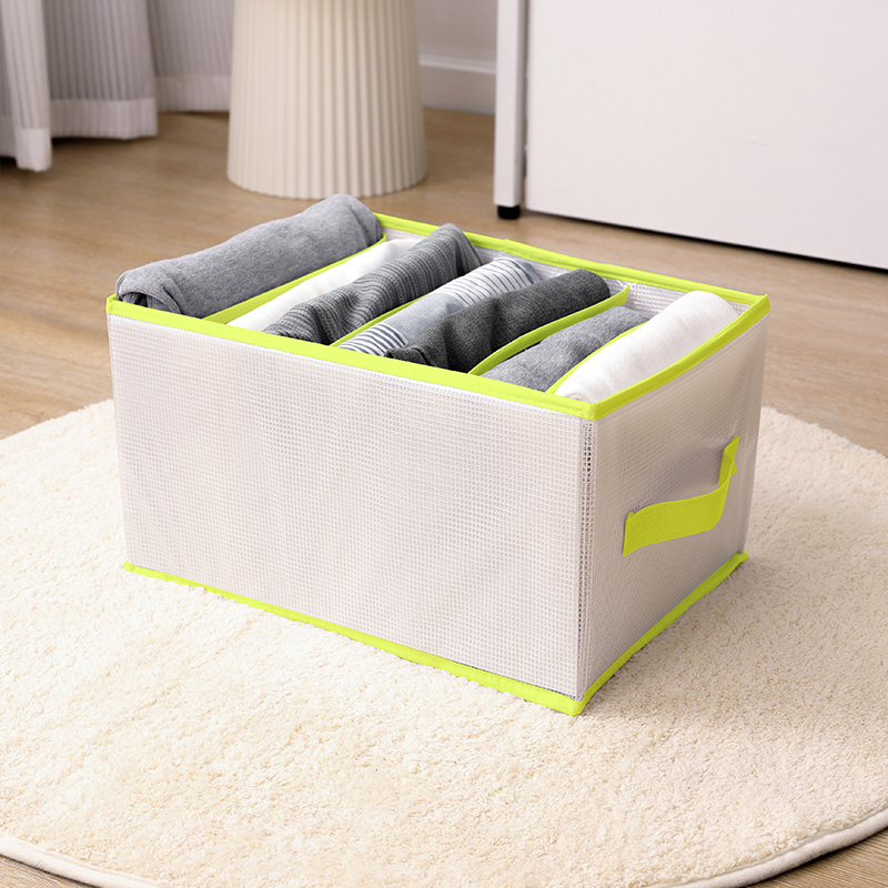 Multi-function Storage Bins PVC Material Boxes for Storage Clothing Storage Box Large 7 Grids Clothing Organizer