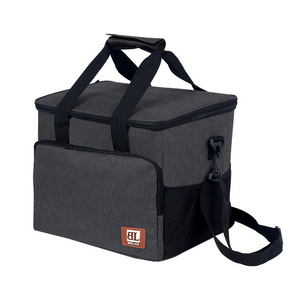 Ready stock insulated camping disposable cooler bag reusable thermal food picnic lunch bag with adjustable shoulder strap