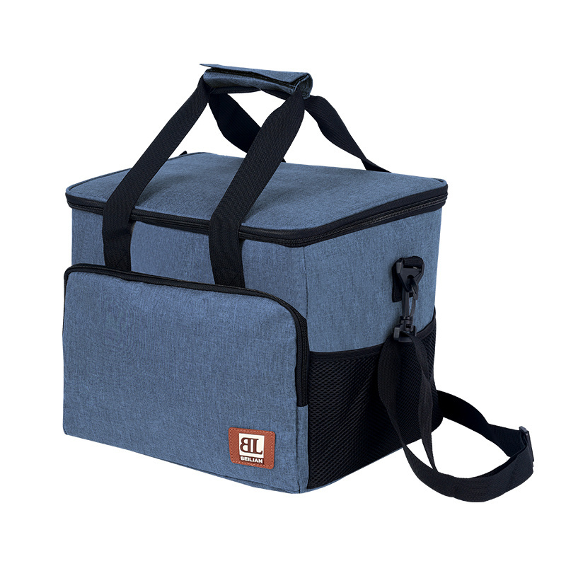 Ready stock insulated camping disposable cooler bag reusable thermal food picnic lunch bag with adjustable shoulder strap