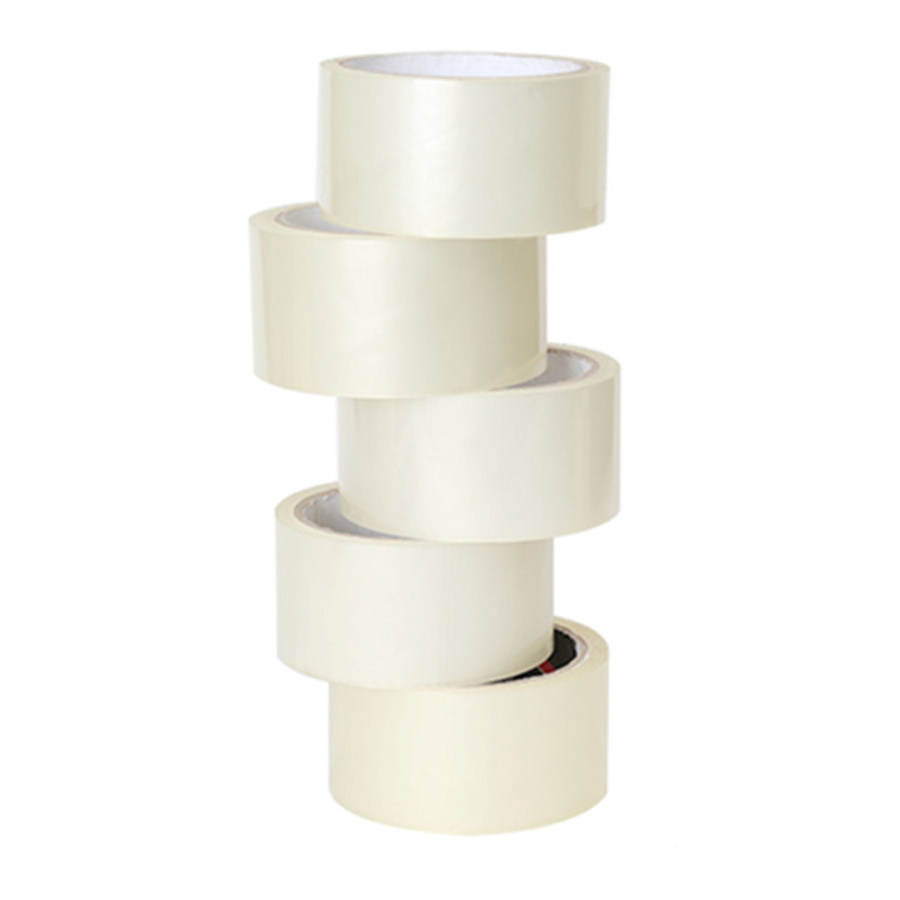 White BOPP Self-Adhesive Packing Tape Acrylic Glue Carton Sealing Jumbo Roll Packaging Tape