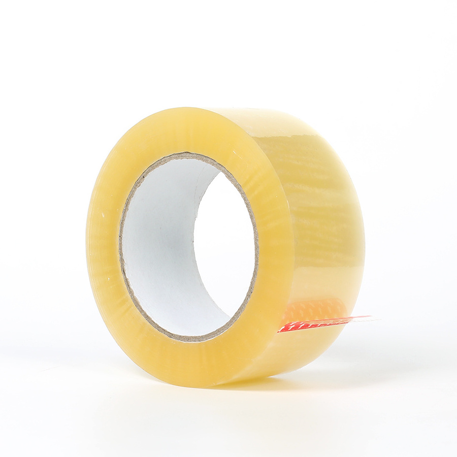 Super Transparent Golden BOPP Packing Tape Low Price Adhesive Paper & Film for Machine Use with Logo Feature