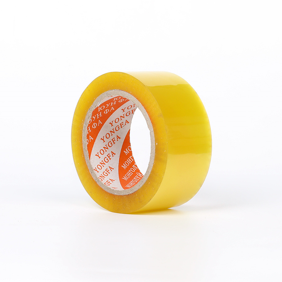 No Bubbles Clear Lightly Yellowish Bopp Packing Tape Transparent Clear Adhesive Sealing Tape