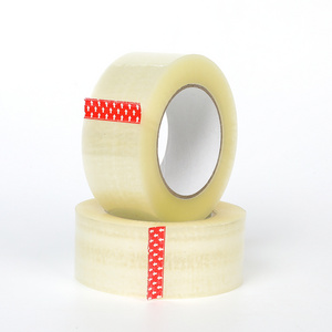 Clear white gold packing raw material of tacky gum bopp adhesive tape