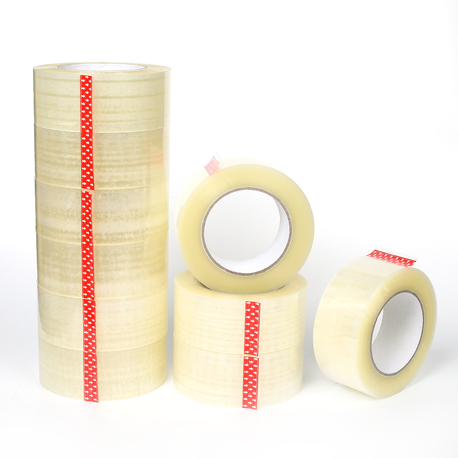 Clear white gold packing raw material of tacky gum bopp adhesive tape