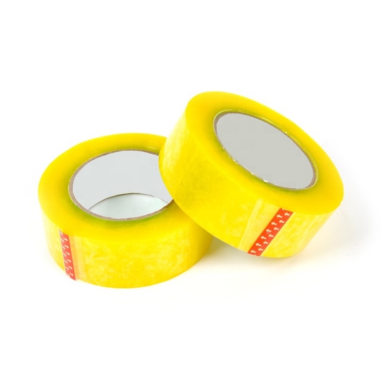 No Bubbles Clear Lightly Yellowish Bopp Packing Tape Transparent Clear Adhesive Sealing Tape