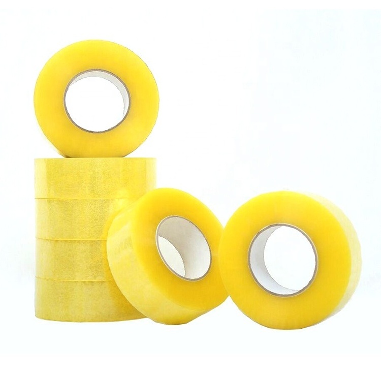 No Bubbles Clear Lightly Yellowish Bopp Packing Tape Transparent Clear Adhesive Sealing Tape