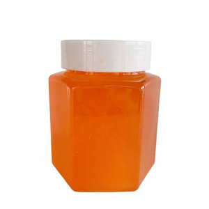 Fashion Design Hexagonal Honey Bottle, PET Transparent Plastic Jar with Lid