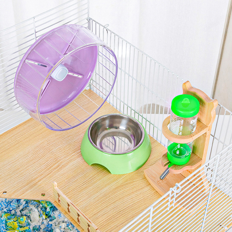 Factory Direct Supply Premium Big Wooden Accessories 2 Levels Visible Hamster Cage