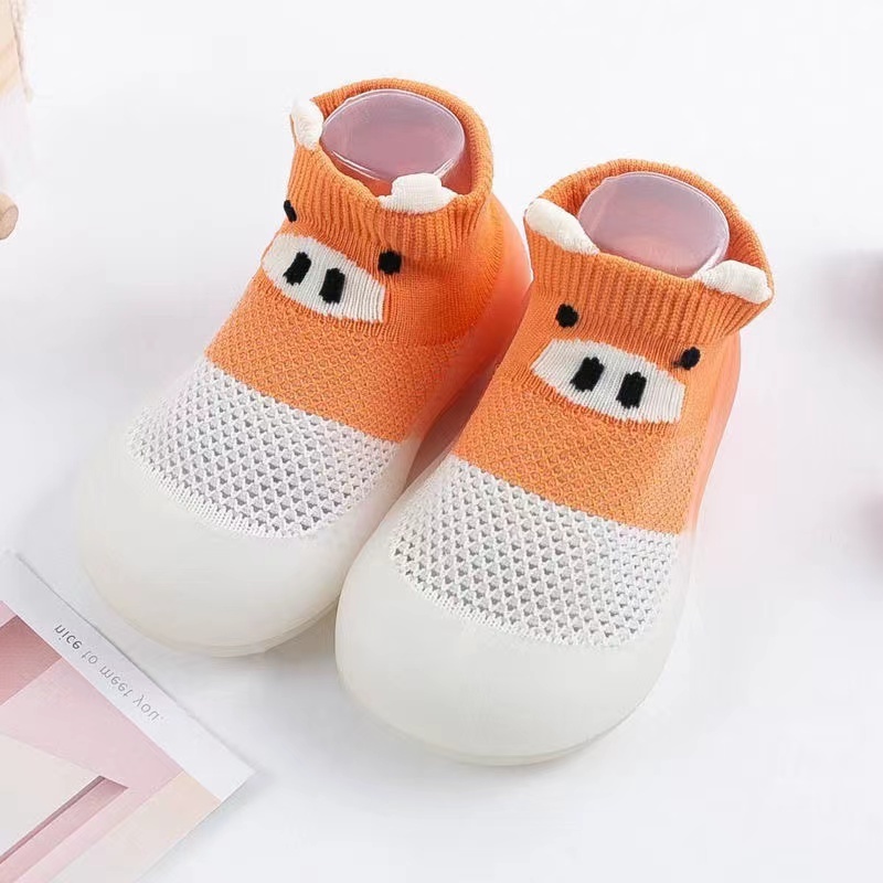 New Design Baby Toddler Sock Shoes Soft Sole Shoes Breathable Cotton First Walking Shoes Anti-slip For Kids Baby