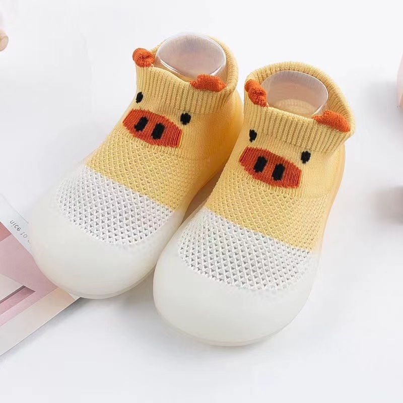 New Design Baby Toddler Sock Shoes Soft Sole Shoes Breathable Cotton First Walking Shoes Anti-slip For Kids Baby