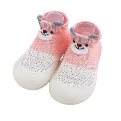 New Design Baby Toddler Sock Shoes Soft Sole Shoes Breathable Cotton First Walking Shoes Anti-slip For Kids Baby