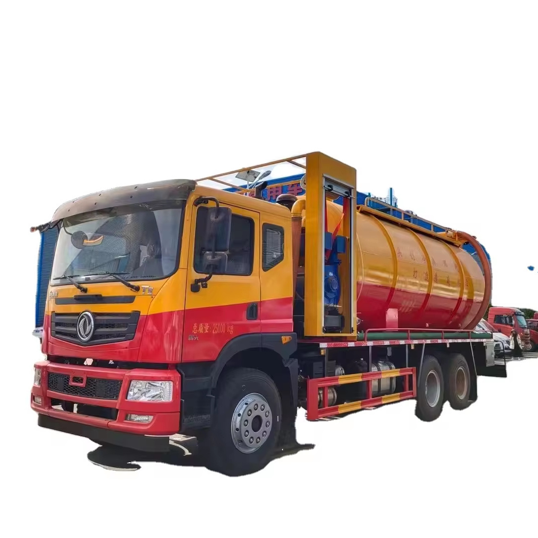 Hot sale 5000L 6cbm sewage washing car Street cleaning car Road sweeper Mobile sewage treatment dust collection car