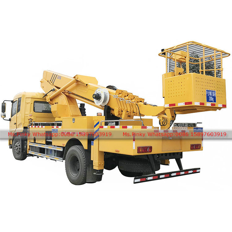 Good Quality Dongfeng Kingrun Aerial Platform Man Lift Truck 28S 32 Meters Low Price For Sales Whatsapp +86 15897603919