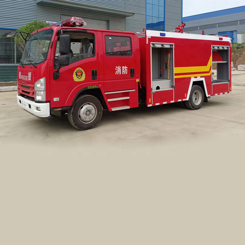 Japan Isuzu 4X2 3500 liters  water fire truck