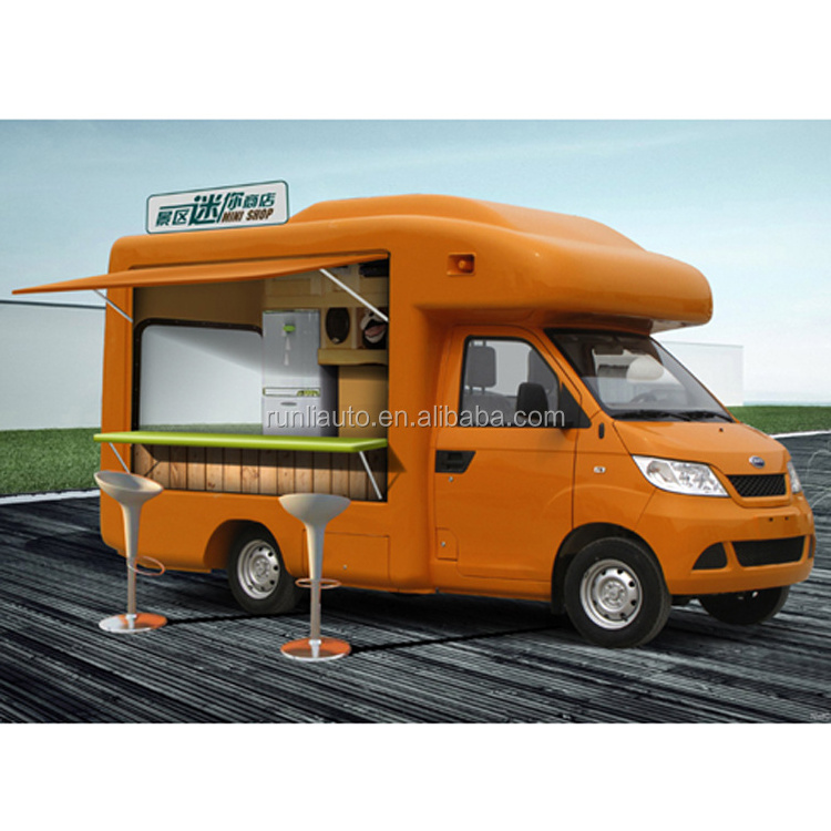 New Design Hot Sale Bottom Price Gasoline Type Mobile Mini Mobile Food Truck