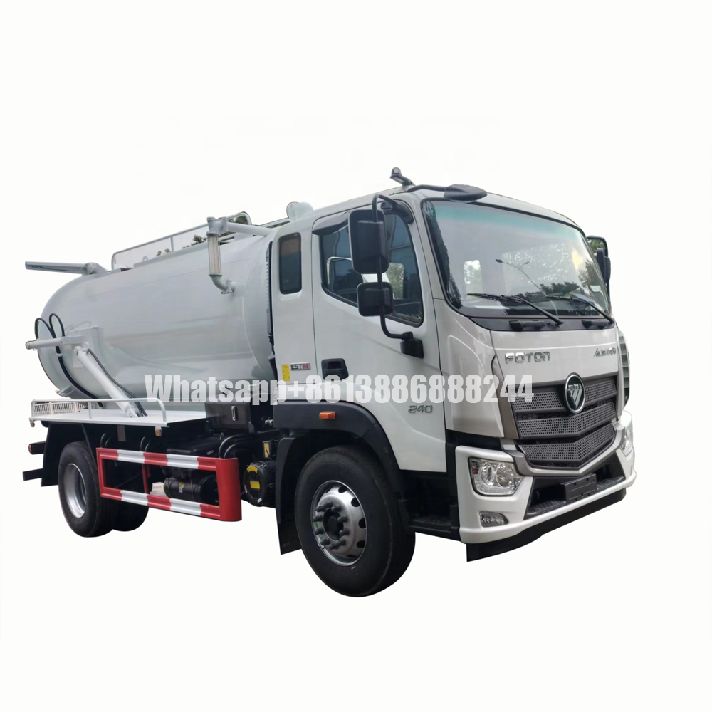 FOTON 10000-12000 liters Fecal suction truck   Septic pump truck