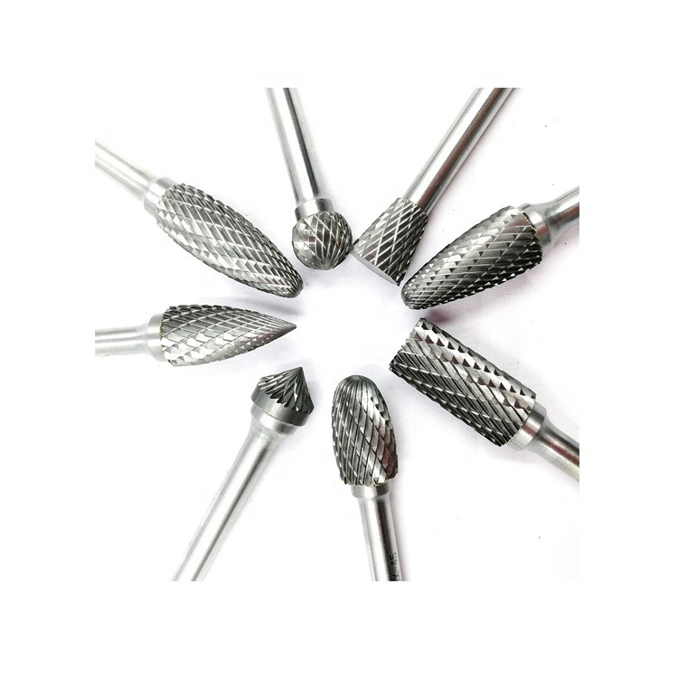 Customized manufacture double cut tungsten carbide burs for metal surface grinding bur SF-5