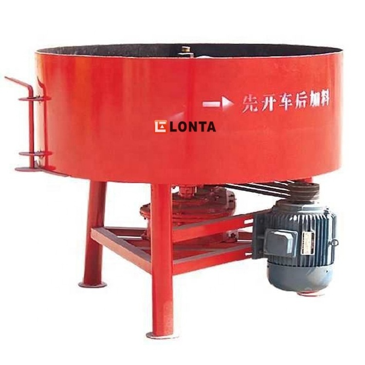 Efficiency mixing machinery concrete pan mixer JQ750 cement mixer machine for brick machine